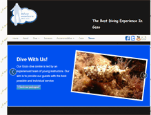 Tablet Screenshot of divebluewaters.com
